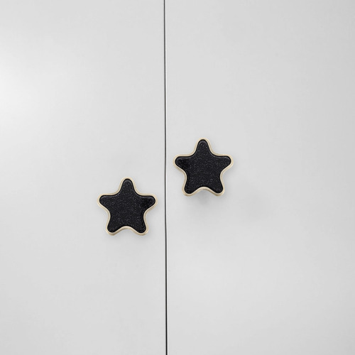 Pomos De Puerta Decorativos De Metal En Forma De Estrella, 2