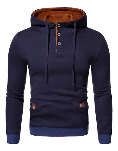 Sudadera Capucha Para Hombre Otoño Invierno Casual Manga