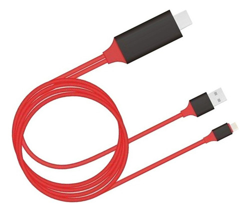 Adaptador Av De Tv Digital Para iPhone Cable Usb A Hdmi Hdtv