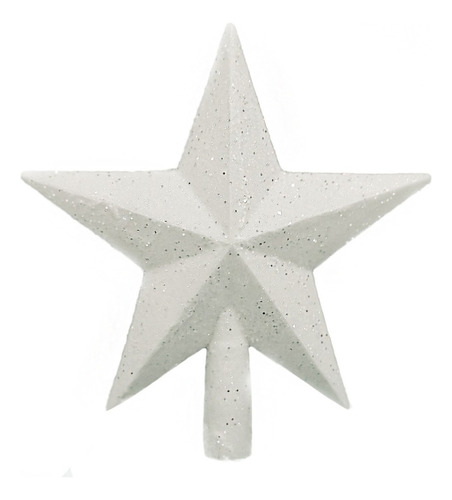 Puntal Estrella Brillante Arbol Decoracion - Sheshu Navidad Color Blanco