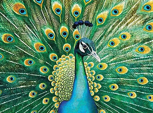 Cross & Glory Emerald Peacock Jigsaw Puzzle - Rompecabezas P
