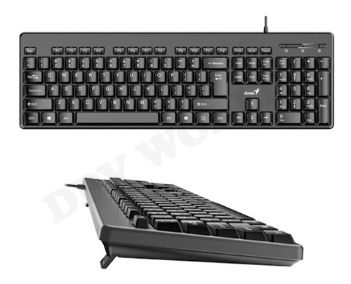 Imagen 3 de 4 de Teclado Pc Genius Kb-116 Usb 104 Teclas Ideal Clases Oficina