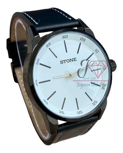 Reloj Stone St-1125 Cuero Para Hombre Agente Liniers