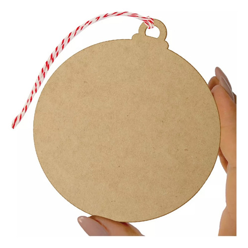 50 Esferas Navideñas Lisas 9.5 Cm De Diámetro Mdf