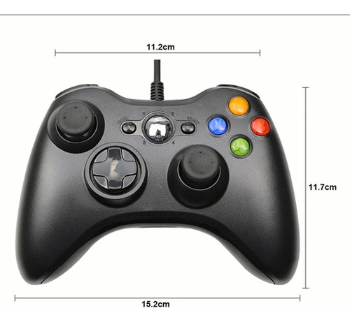 2x Control Alambrico Compatible Con Xbox 360 Y Pc Windows