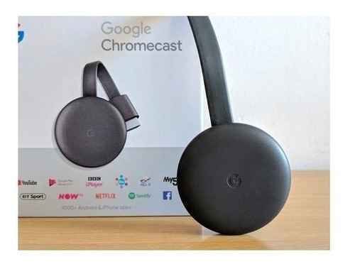 Google Chromecast 3 Generacion Nuevo En Caja Hdmi C/ Fuente