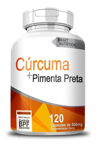 Cúrcuma Com Pimenta Preta  120 Cápsulas