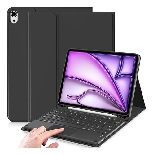 Funda + Teclado Touchpad Español Para iPad Air 11 M3 2025