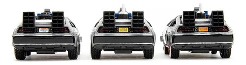 Delorean Back To The Future Kit Com 3 Modelos Jada 1/32