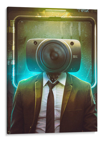 Canvas Lab Cuadro Hombre Bocina 60x80, Showdown Connection