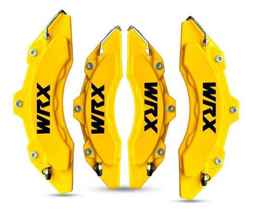 Capa De Pinça De Freio Para Wrx Cor Amarela 2 Pares + Cola