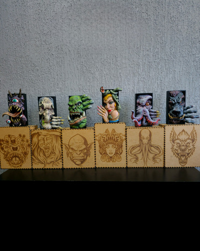 Book Nook - Beholder - Rpg - Aparador De Livros. Preto