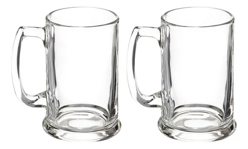 comprar Set 2 Tarros Cerveceros De Vidrio Para Cerveza 400 Ml 