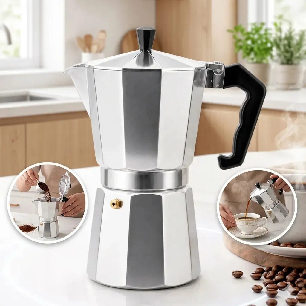Cafeteira Italiana Moka 6 Xícaras