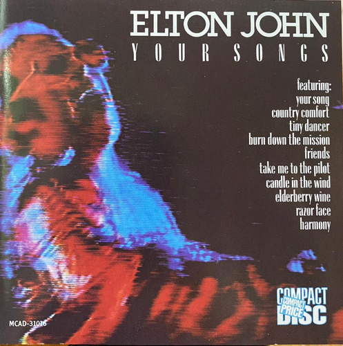 Cd - Elton John / Your Songs. Compilación