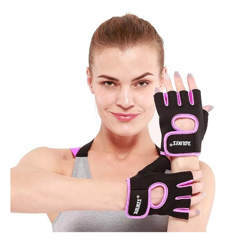 Guantes Gimnasio Gym Barras Bici Yoga Spinning Dama 