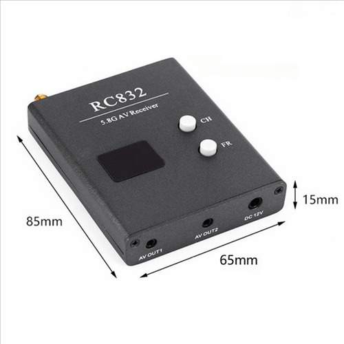 Receptor Rc832 Fpv Receptor Av Rc832 De 5,8 Ghz 48 Canais Co