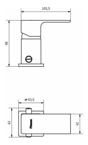 Imagen 4 de 7 de Combo Griferia Lavatorio Alto Bidet Ducha Arq Negro P