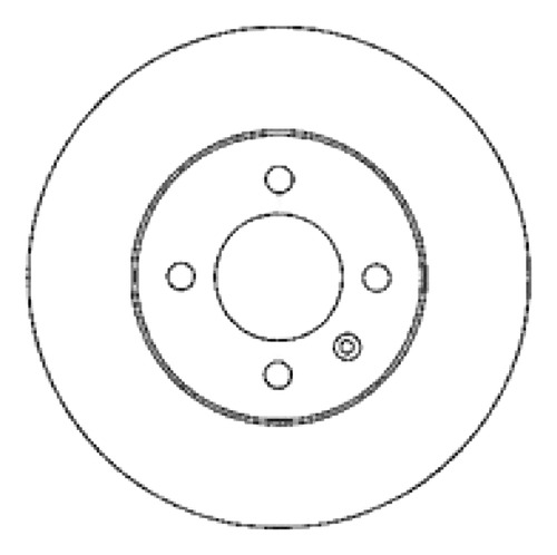 Disco Freno Del (256mm) Vw Saveiro Vi 13-13