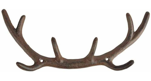 Esschert Design Db76 rustico Hierro Fundido Antler Ganchos