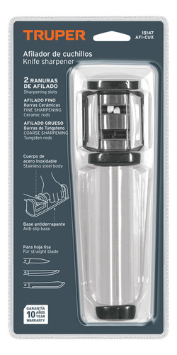 Afilador De Cuchillos 2 Niveles de Afilado Grueso y Fino Truper AFI-CUX