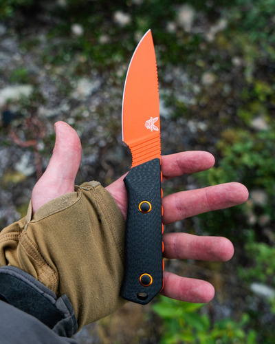 Faca Benchmade Raghorn 15600 Cerakote Carbono Fulltang