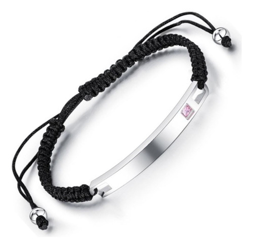 Pulseras Trenzadas Para Parejas Ajustables Inoxidable 2pzs