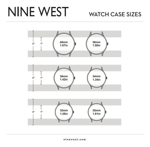 Pulsera De Goma Watch Nine West, Color Lavanda, Para Mujer