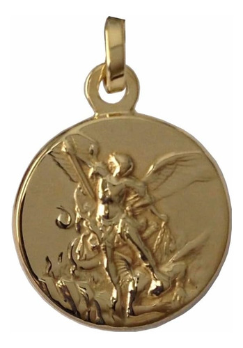 Medalla San Miguel Arcángel De Plata De Ley 925 - Chapada En