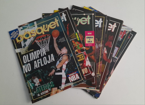 Lote 10 Revistas Solo Basquet 1995 Olimpia Quilmes Jordan
