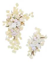 Comprar 2x Decoração De Arco De Flores Artificiais De S Florais