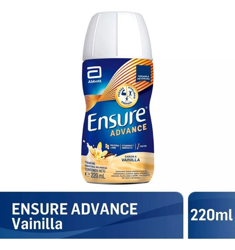 Ensure Advance Shake Sabor Vainilla X 220 Ml Vainilla