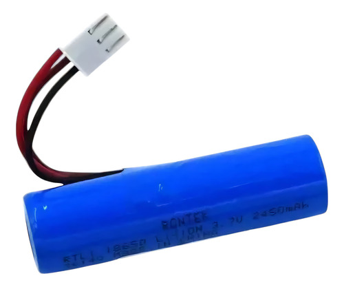 Kit 30 Baterias 3,6v 2200mah Recarregável Com Fio E Conector