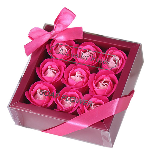 3 X 2 Rosas De Jabón Perfumadas Con Caja De Regalo 3 Piezas