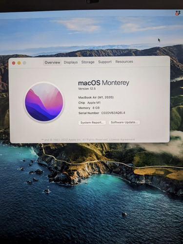 Macbook Air M1 Gris 13.3 , Apple M1 8gb De Ram 256gb Ssd (Usado)