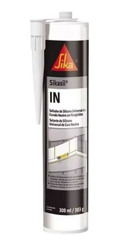 Sikasil In Sellador De Silicona Neutro Sika X 300ml Negro