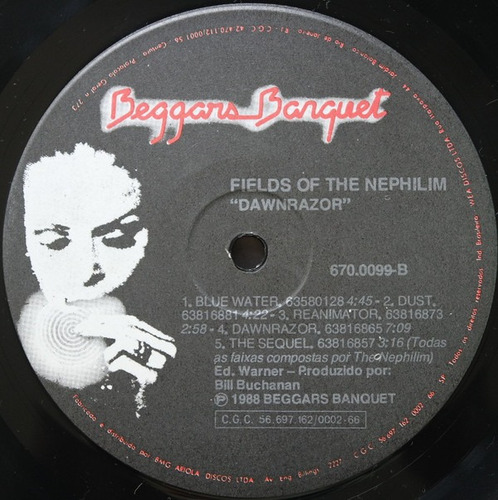 Imagem 4 de 4 de Lp Vinil (m) Fields Of The Nephilim Dawnrazor Ed. Br 1987