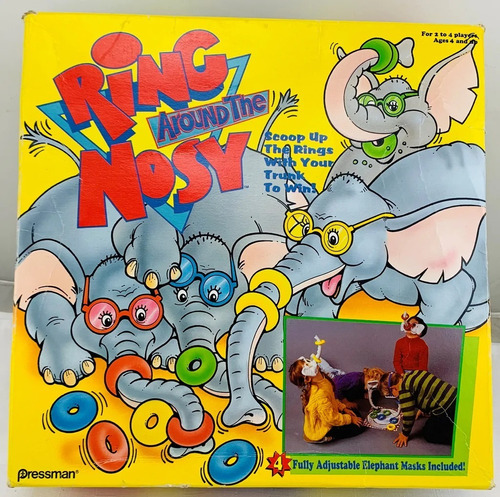 Juego Retro Ring Around The Nosy Anillos Elefante Jretro