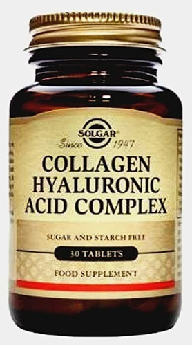 Solgar | Collagen Hyaluronic Acid Complex | 30 Tablets | Usa