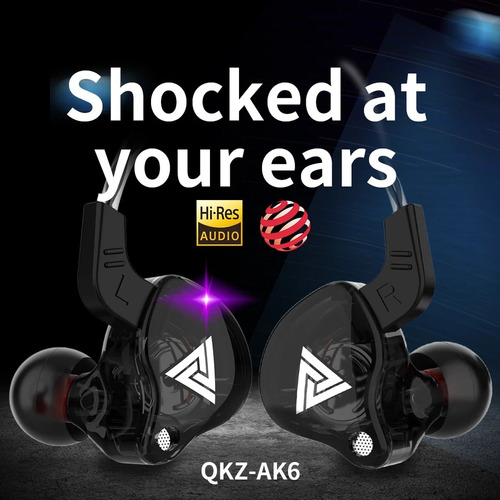 Audífonos In Ear Ak6 Monitor De Audio Personal