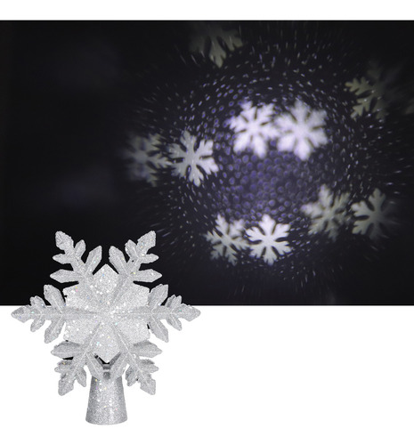 Proyector Led Con Forma De Copo De Nieve Giratorio Para Deco