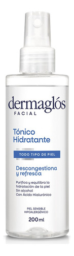 Dermaglós Facial Tónico Hidratante Descongestivo Purificante