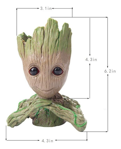 Groot Planter Flowerpot Treeman Groot Succulent Planter...