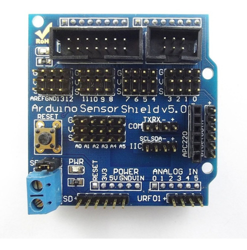Sensor Shield Expansion V5.0 Arduino Uno, Mega, Leonardo