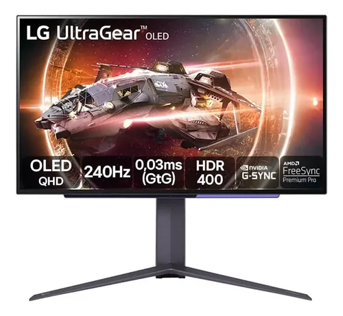 Monitor Gamer LG UltraGear OLED – Tela OLED 27”, 2K QHD, HDR400