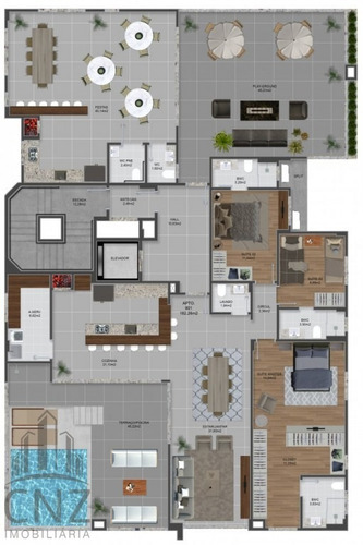 Imagem 3 de 13 de Cobertura Residencial Lugano - Ap3 315 - Ap3 315