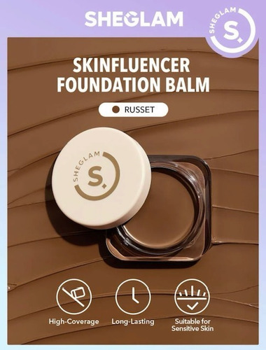 Sheglam Balm Base Maquillaje Cobertura Completa Skinfluencer Russet