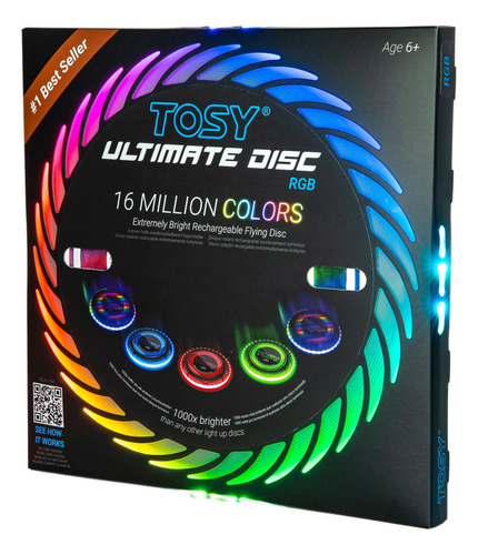 Disco Volador Tosy Ultimate, 16 Millones De Colores, Rgb, 17