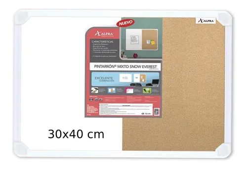 Tablero Pizarra Multifuncional Acrílico Y Corcho 0502062