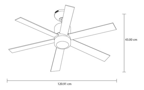 Ventilador 48 PuLG. Vector Chocolate G9 60w Masterfan